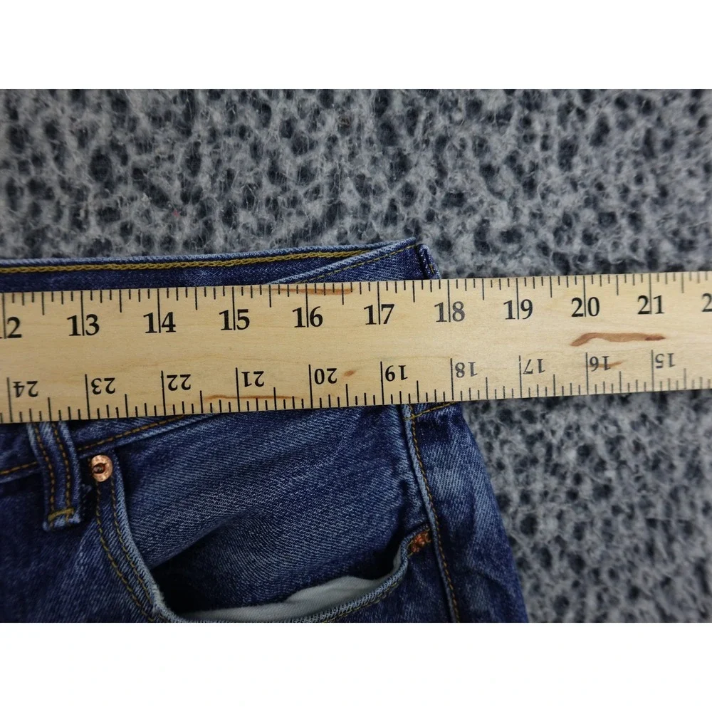 Levis 501 Jeans‎ Mens 36x30 Blue Distressed Stained Straight Button Fly